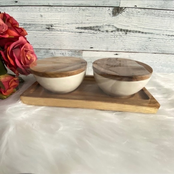 Rae Dunn PINCH & DASH Cellars With Wooden Lid & Tray - Picture 7 of 7